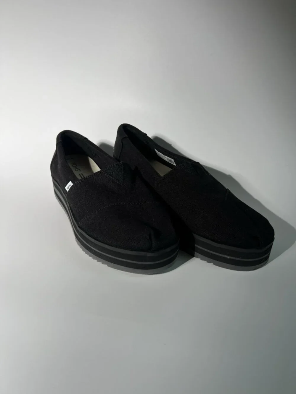 TOMS Alpargata Midform Slip-On Loafers Black Women’s Size 7.5